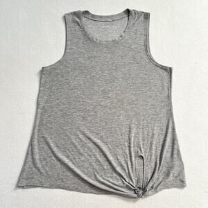 Beyond Yoga Women Gray All For Ties Knotted Muscle Tie Tank Top LWSD4418 XS